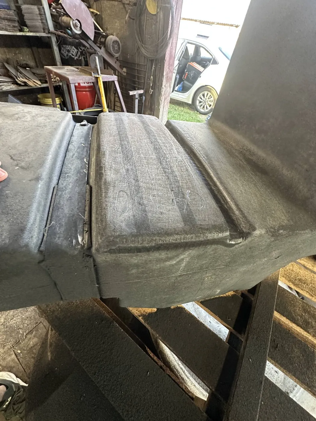 Zdjęcie 12 z naprawy — Naprawa zbiornika paliwa New Holland T6030 — Hamulka