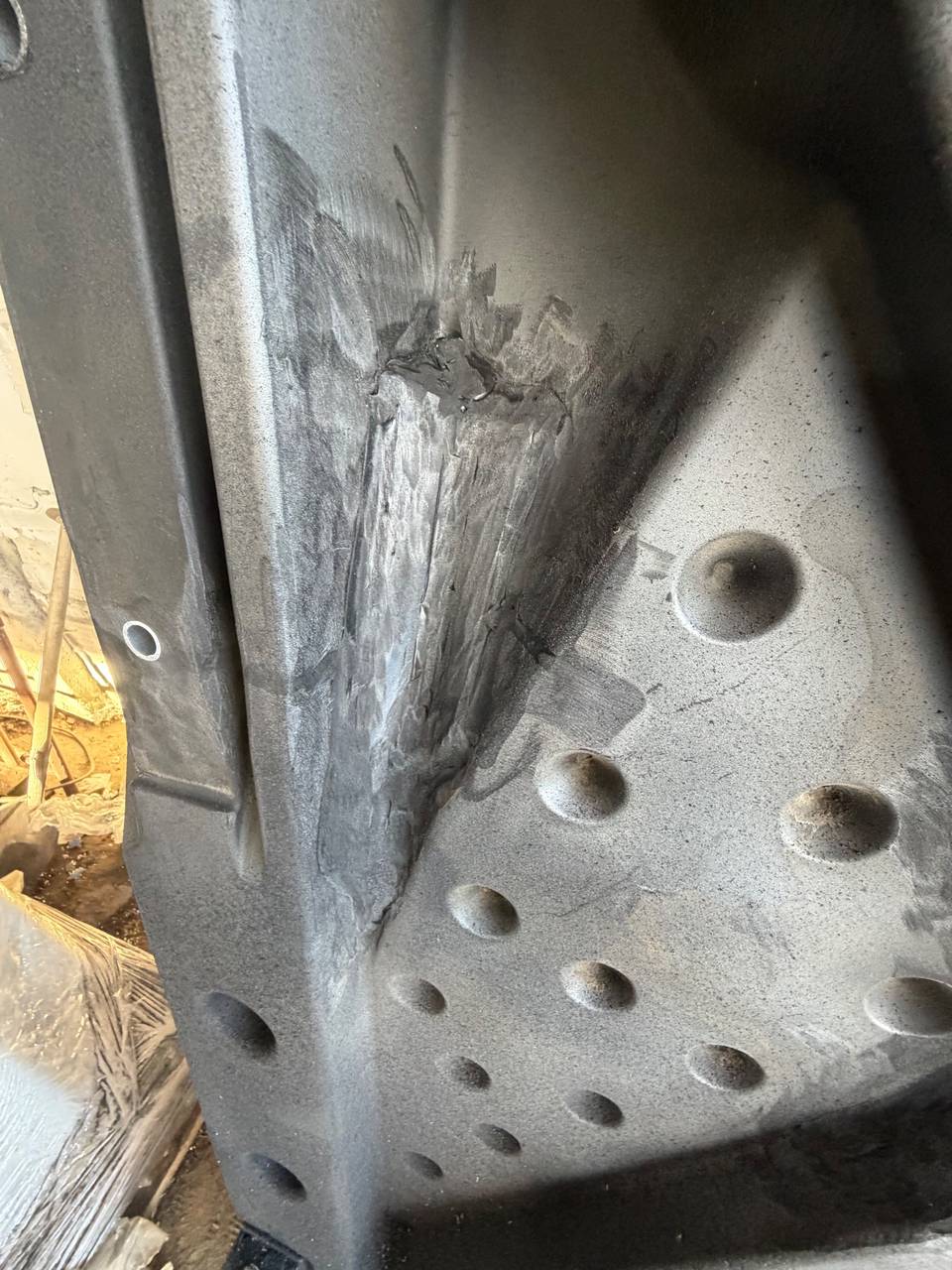 Zdjęcie 40 z naprawy — Naprawa podłogi zsypowej kombajnu Massey Ferguson Ideal 7 — Bielica