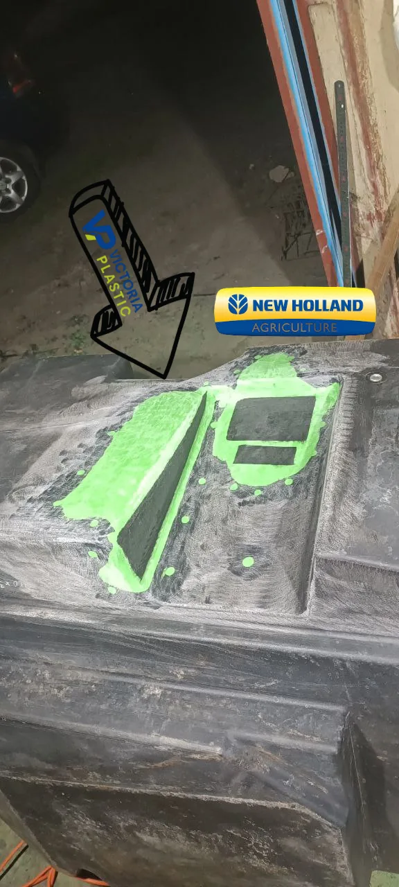 Spoina odtworzonego zbiornika paliwa New Holland — efekt końcowy